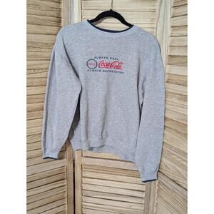 Small Y2K Vintage Coca Cola Crewneck Sweater Always Real Always Refreshing